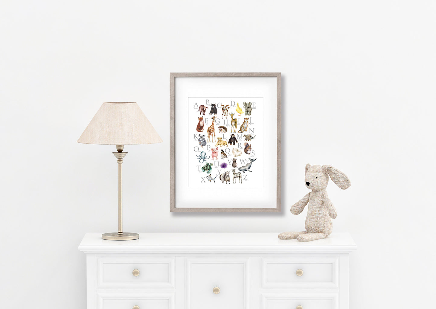 Animal Alphabet Print - Studio Q - Art by Nicky Quartermaine Scott