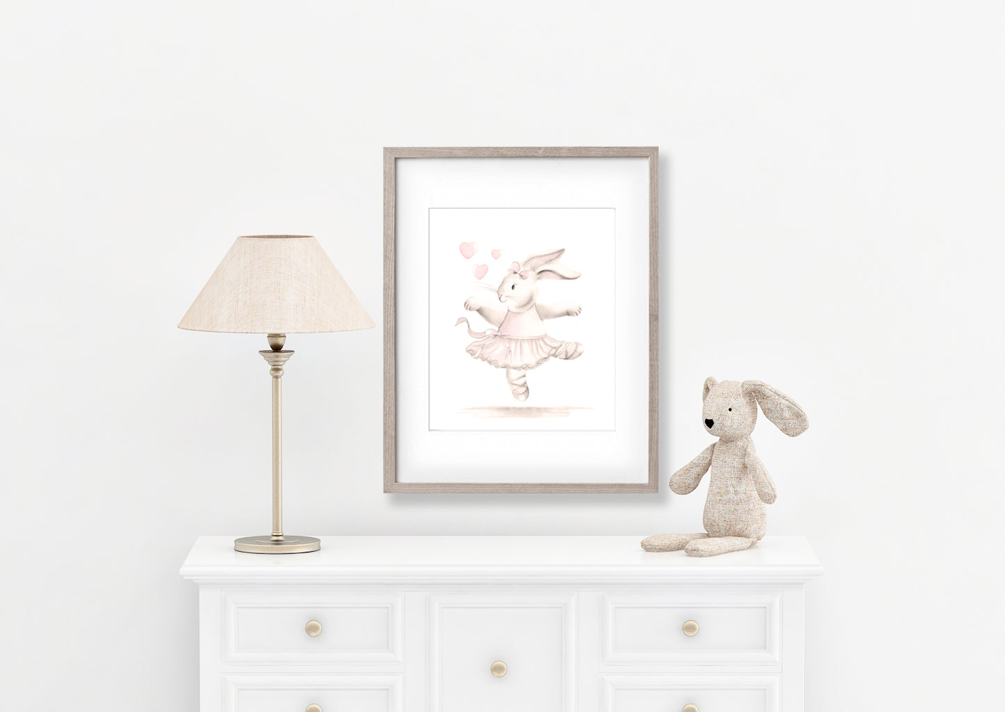 Ballerina Bunny Nursery Print - Studio Q - Art by Nicky Quartermaine Scott