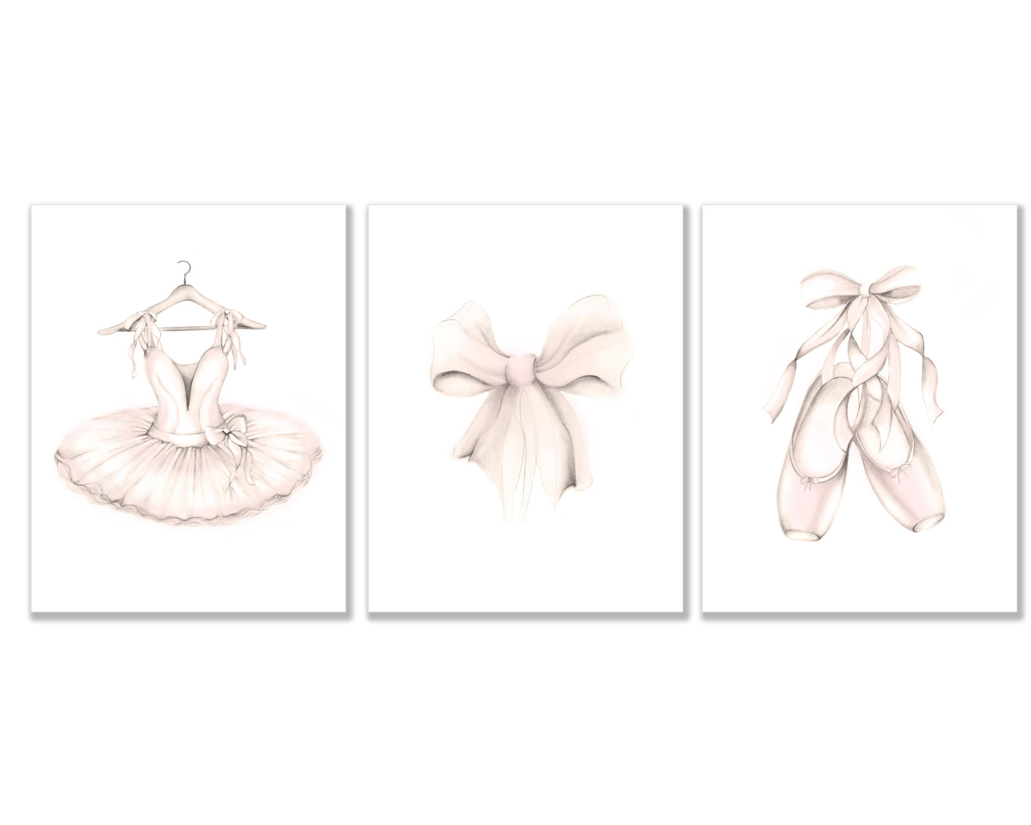 Ballet Dance Girl Art Prints - Set of 3