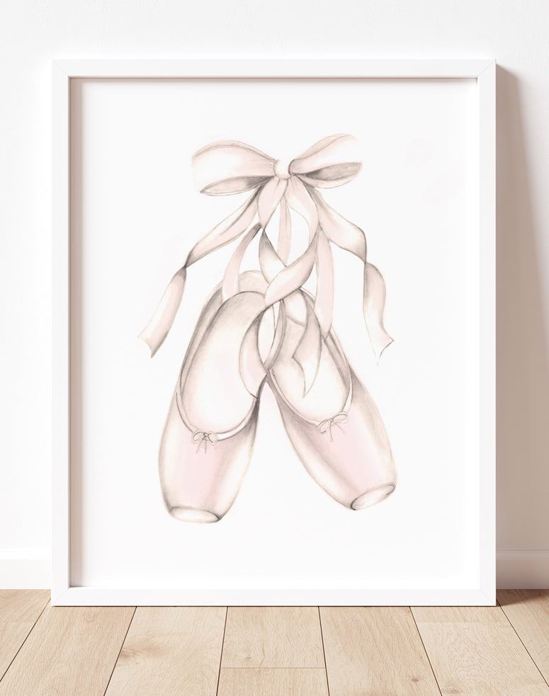 Ballet Shoes Print – Studio Q Art by Nicky Quartermaine Scott