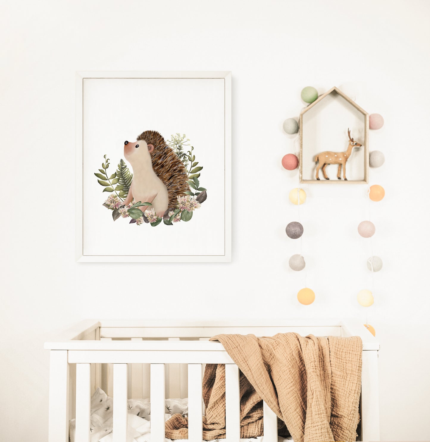 Bramble Hedgehog Art Print- Studio Q - Art by Nicky Quartermaine Scott