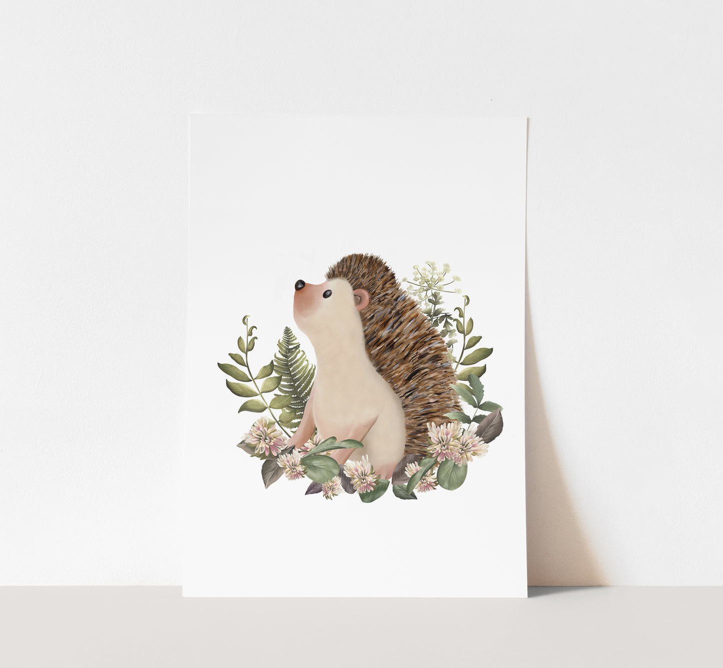 Bramble Hedgehog Art Print- Studio Q - Art by Nicky Quartermaine Scott