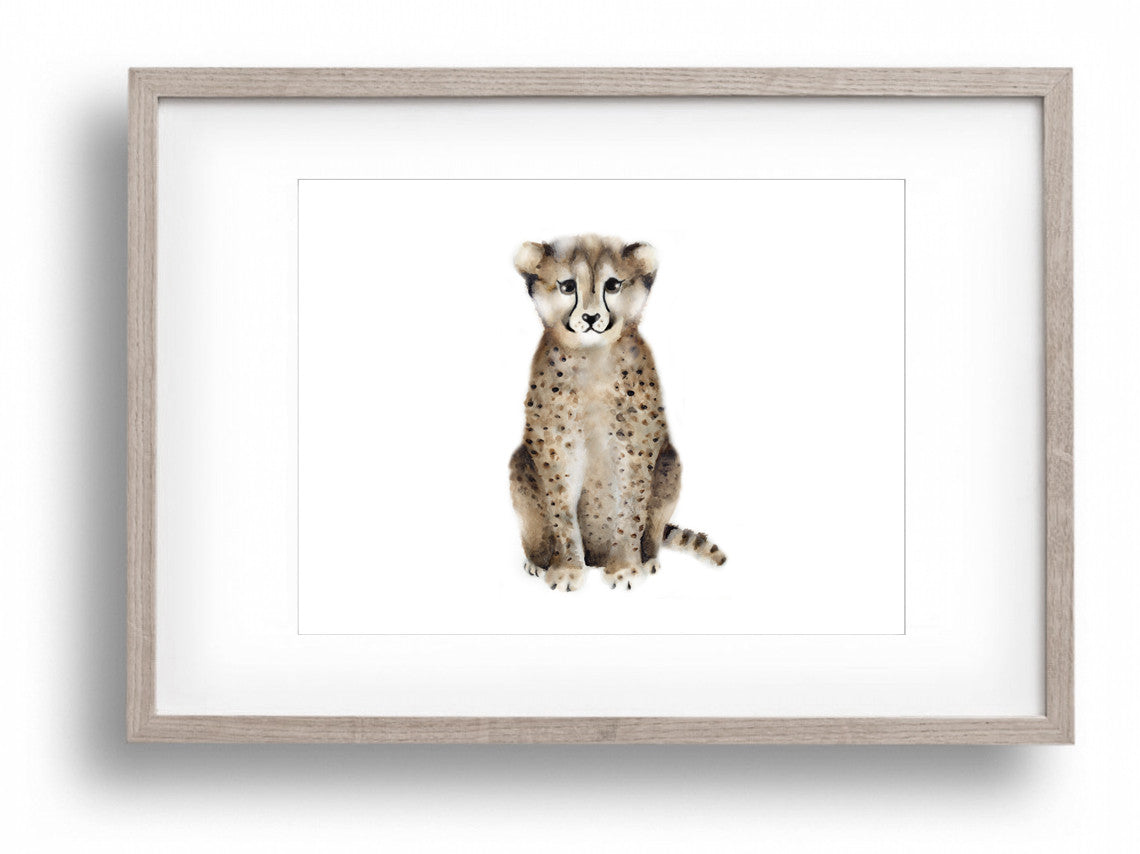 Cheetah Nursery Art Print - Studio Q - Art by Nicky Quartermaine Scott