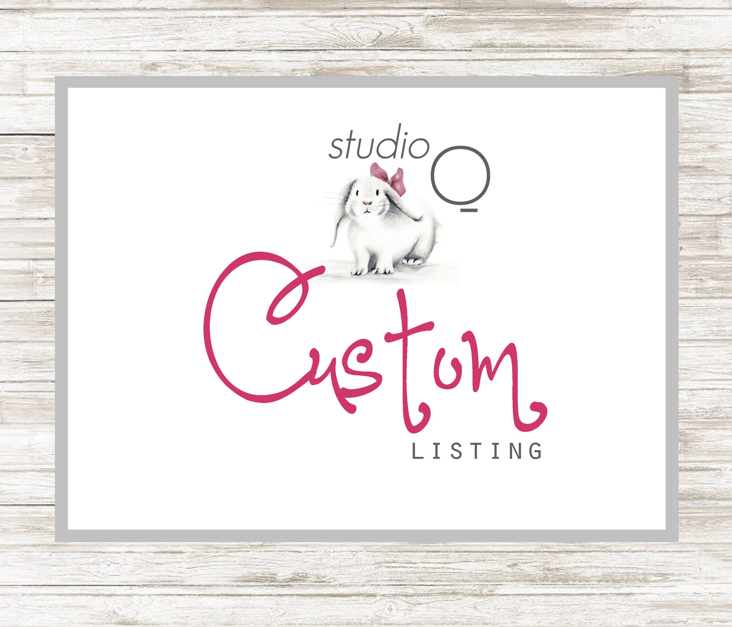 CUSTOM LISTING FOR CHRISTINA - Studio Q - Art by Nicky Quartermaine Scott