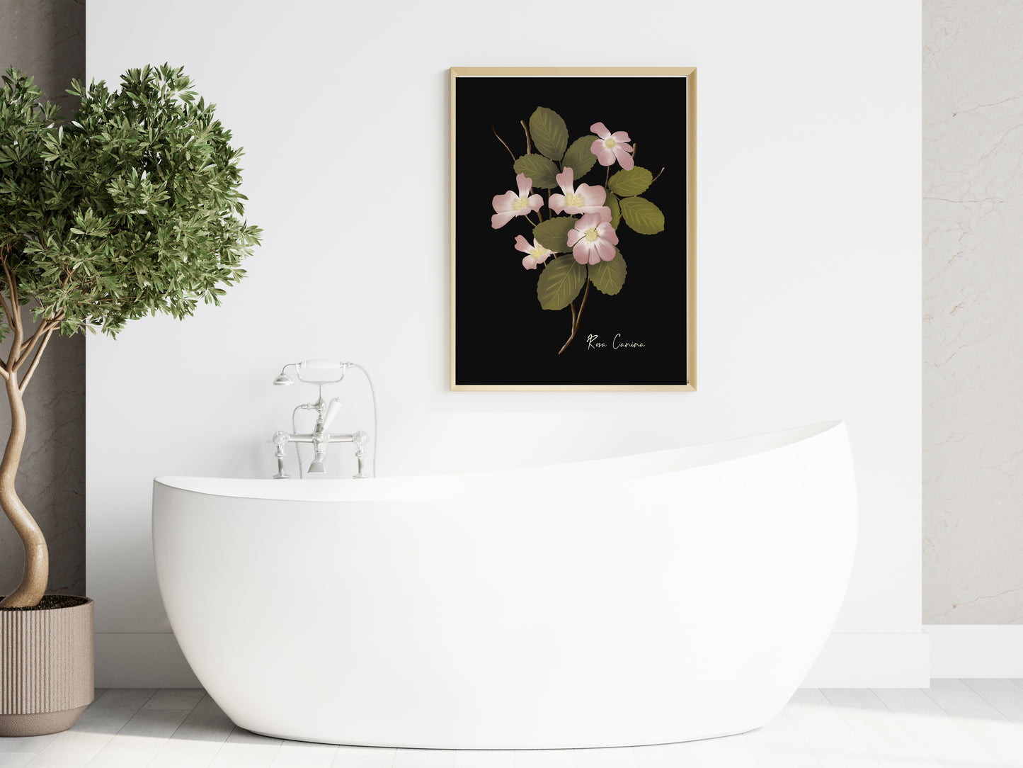 Dog Rose Flower Art Print - Studio Q - Art by Nicky Quartermaine Scott