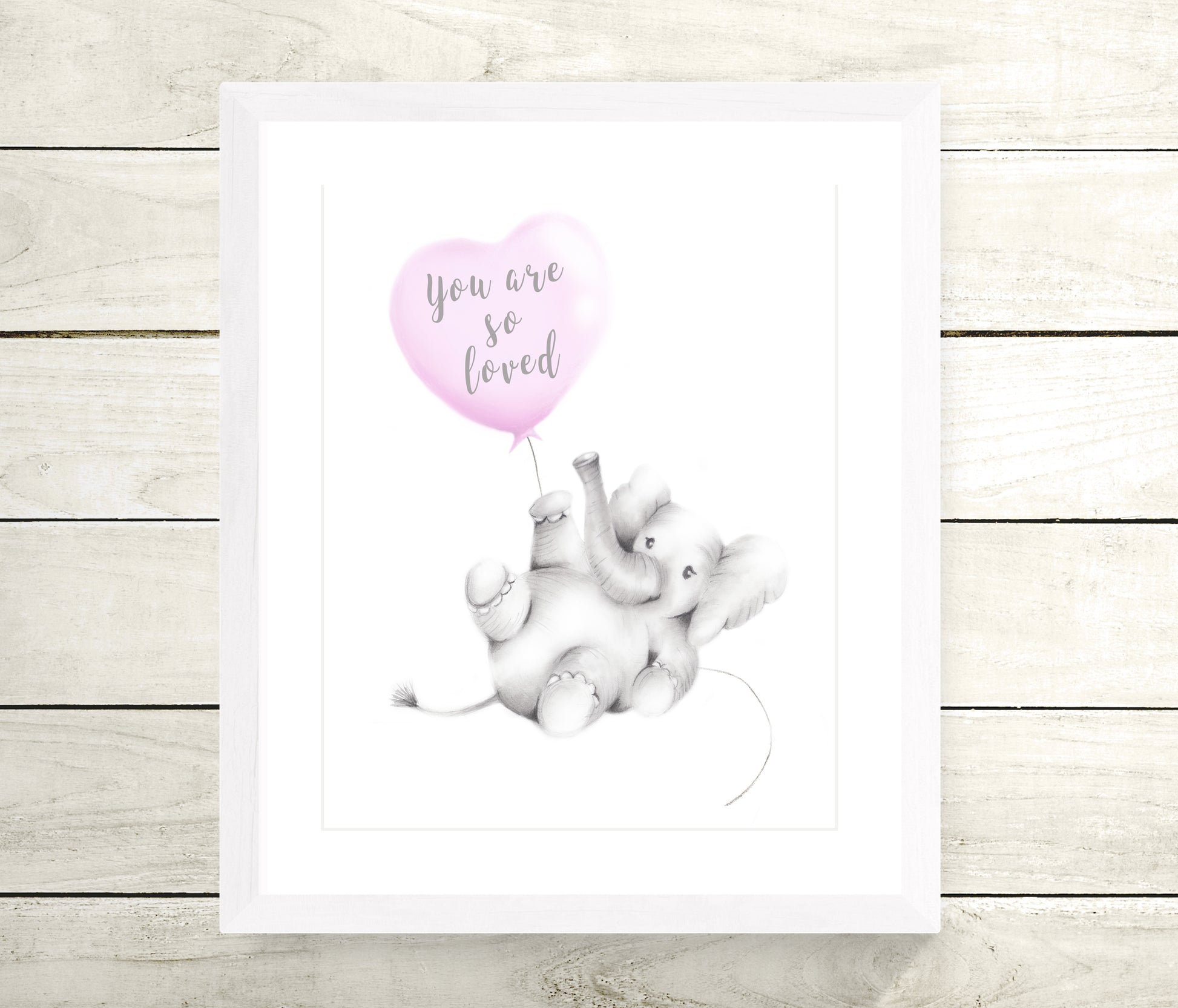 Baby Elephant You are so Loved - Studio Q - Art by Nicky Quartermaine Scott