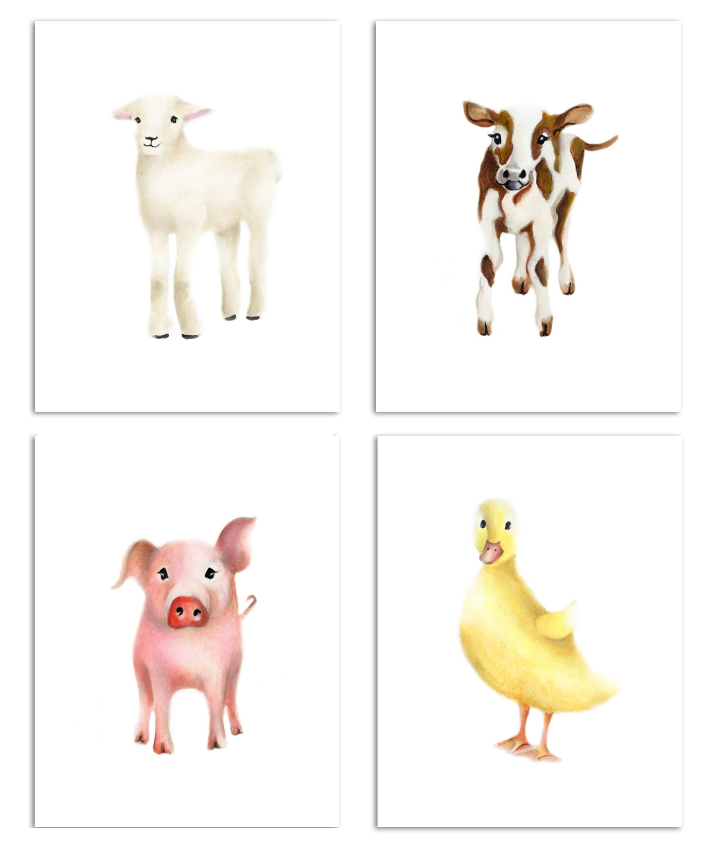 Farm Nursery Art Set of 4 Prints - Studio Q - Art by Nicky Quartermaine Scott