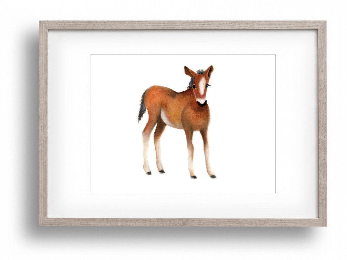 Horse Nursery Art Print - Studio Q - Art by Nicky Quartermaine Scott