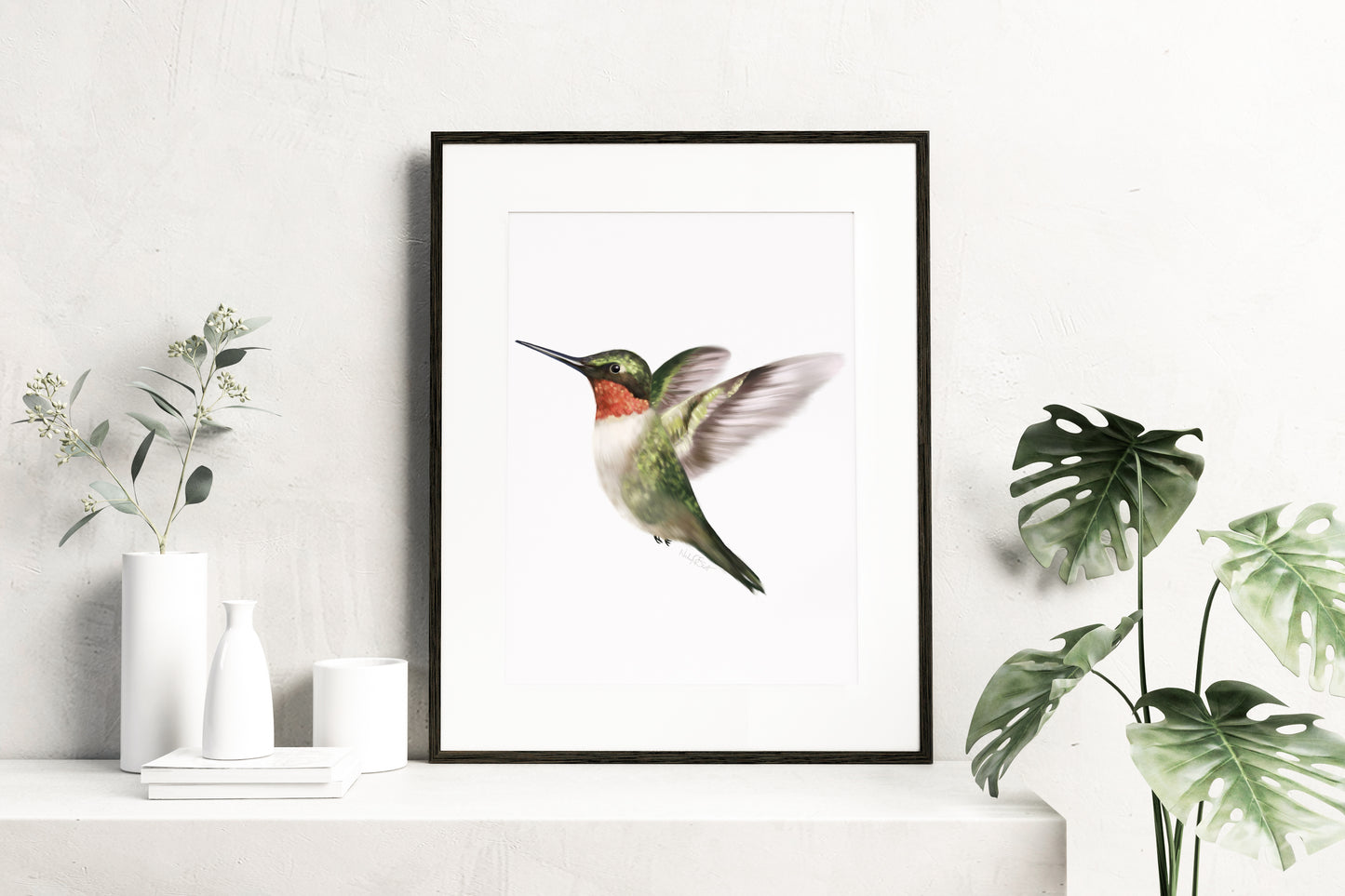 Hummingbird Art Print - Studio Q - Art by Nicky Quartermaine Scott