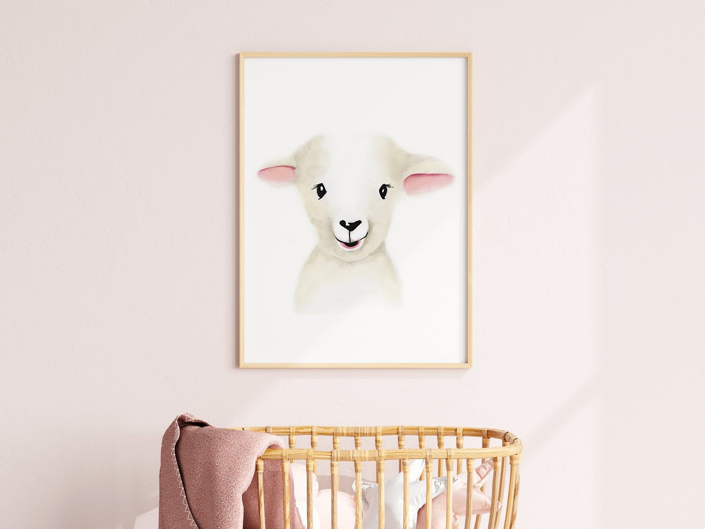 Lamb Nursery Art Print- Studio Q - Art by Nicky Quartermaine Scott