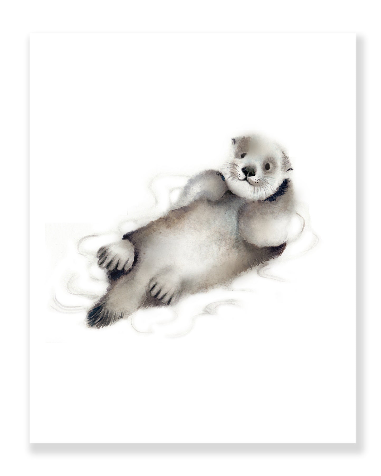 Sea Otter Nursery Print - Studio Q - Art by Nicky Quartermaine Scott