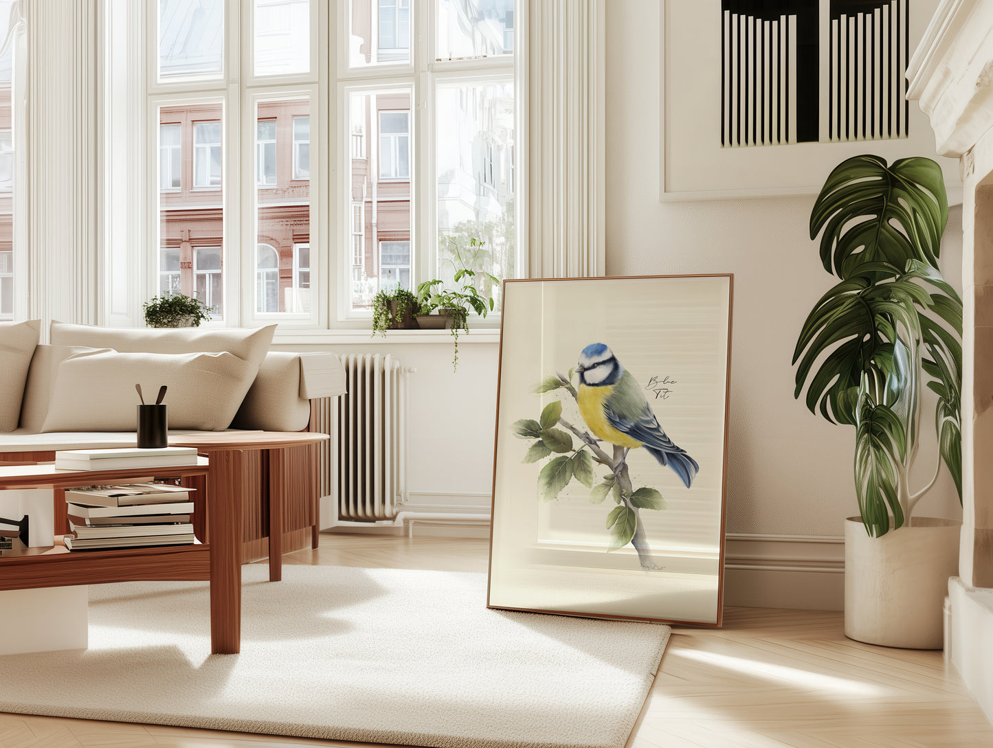 Blue Tit Bird Art Print