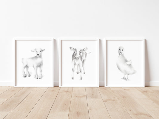 Farm Animals Nursery Art Prints
