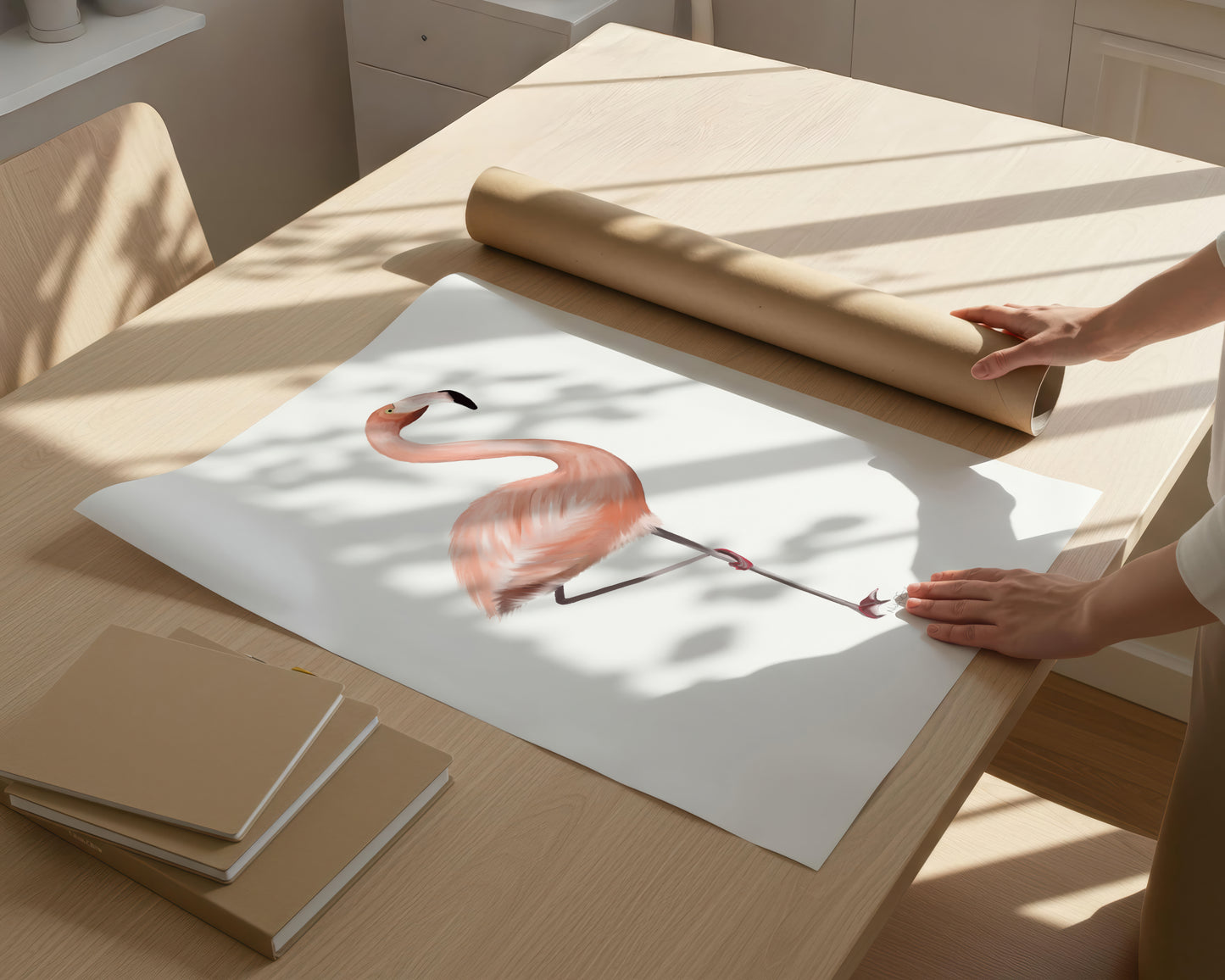 Flamingo Bird Art Print