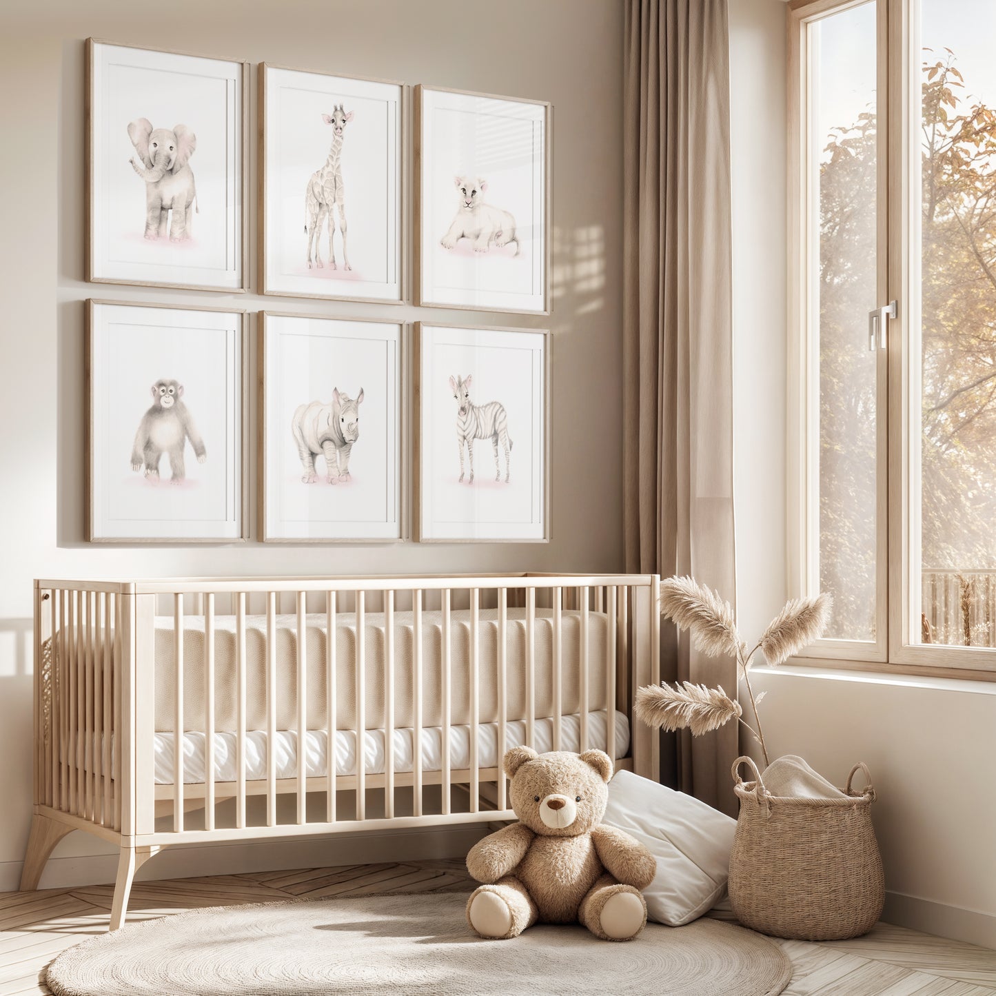 Safari Animal Prints Set 6 - Sweet Blush