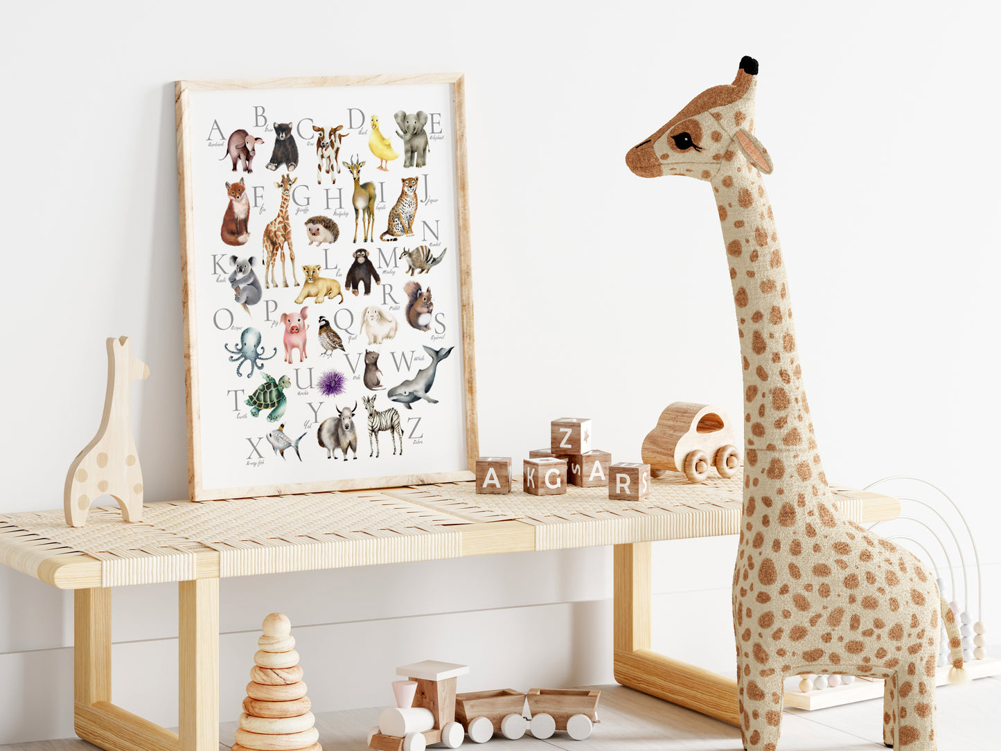 Animal Alphabet Print- Studio Q - Art by Nicky Quartermaine Scott