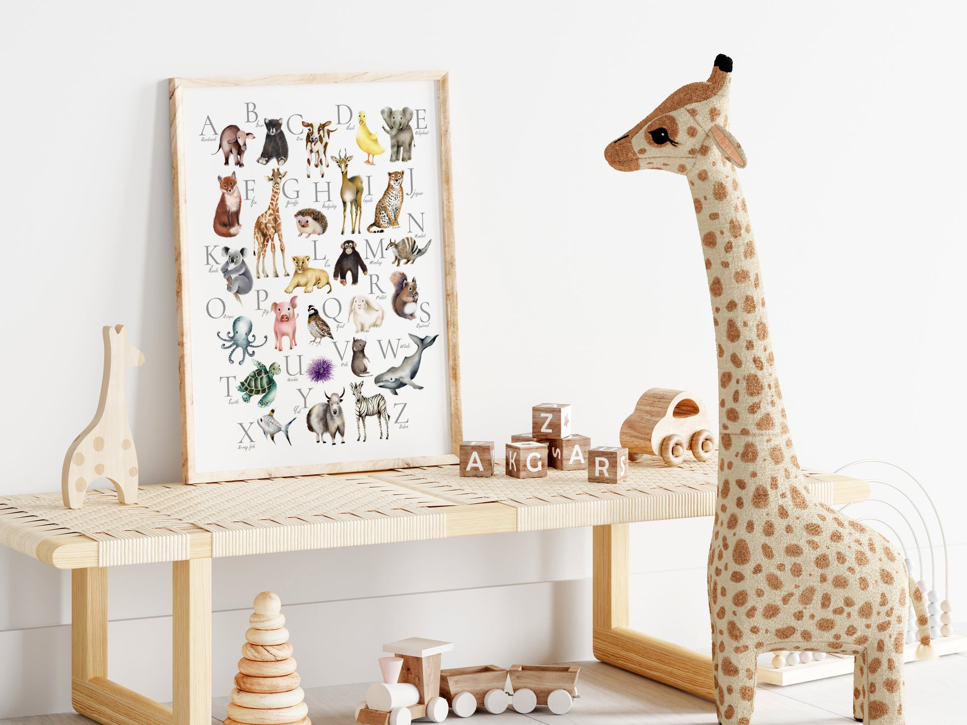 Animal Alphabet Print- Studio Q - Art by Nicky Quartermaine Scott