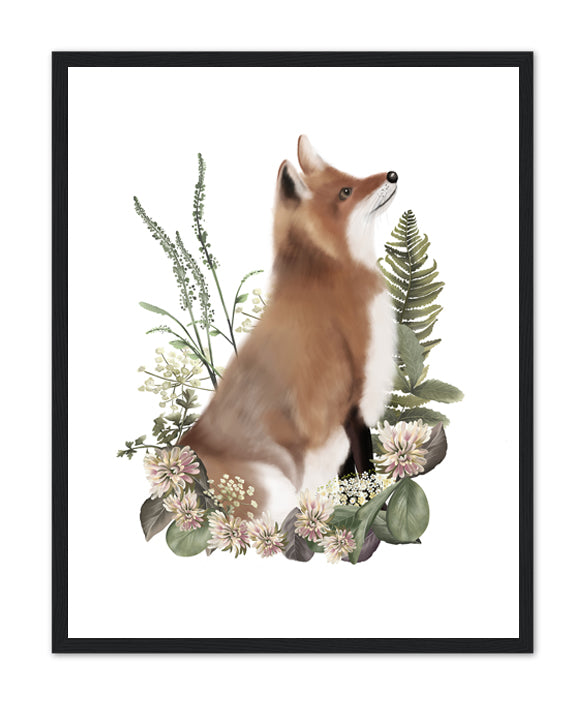 Bramble Fox Art Print- Studio Q - Art by Nicky Quartermaine Scott