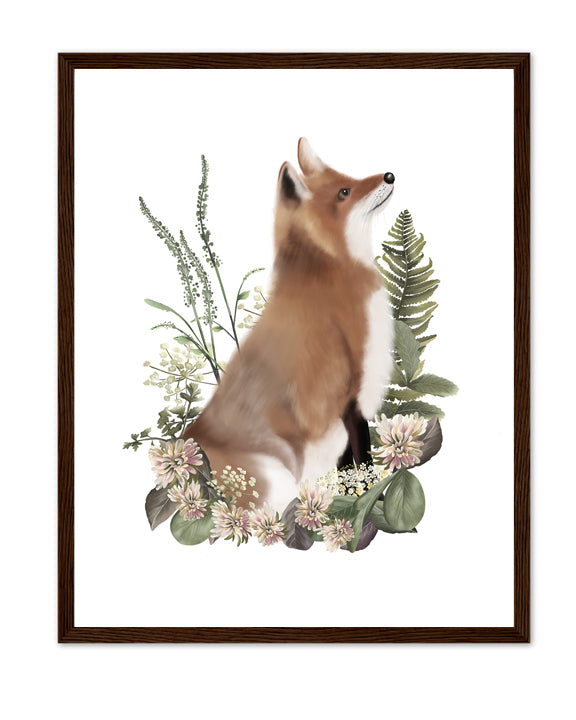 Bramble Fox Art Print- Studio Q - Art by Nicky Quartermaine Scott