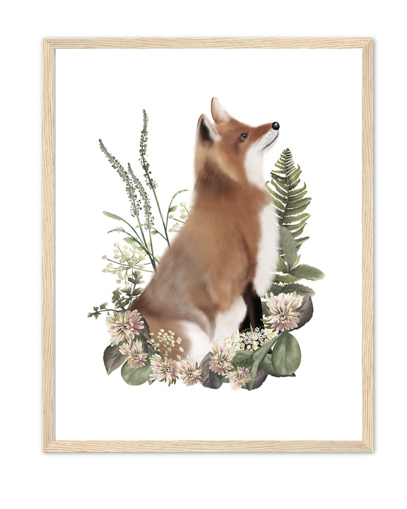 Bramble Fox Art Print- Studio Q - Art by Nicky Quartermaine Scott