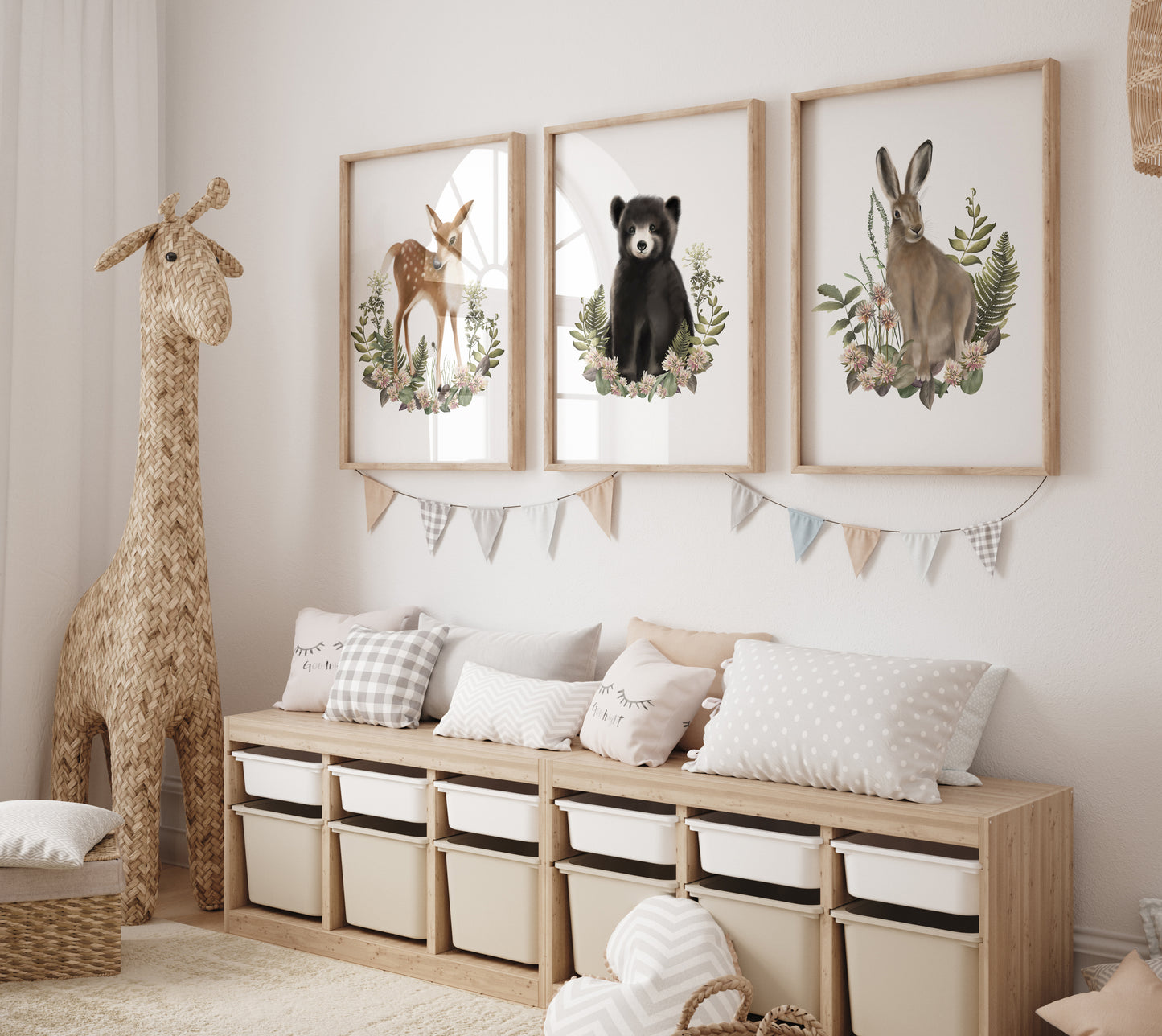 Bramble Friends Nursery Art Prints - Set of 3 - Studio Q - Art by Nicky Quartermaine Scott