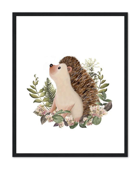 Bramble Hedgehog Art Print- Studio Q - Art by Nicky Quartermaine Scott