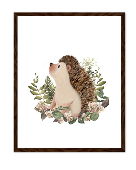 Bramble Hedgehog Art Print- Studio Q - Art by Nicky Quartermaine Scott