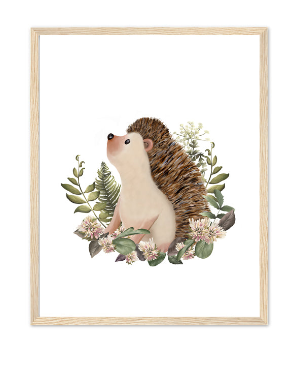 Bramble Hedgehog Art Print- Studio Q - Art by Nicky Quartermaine Scott