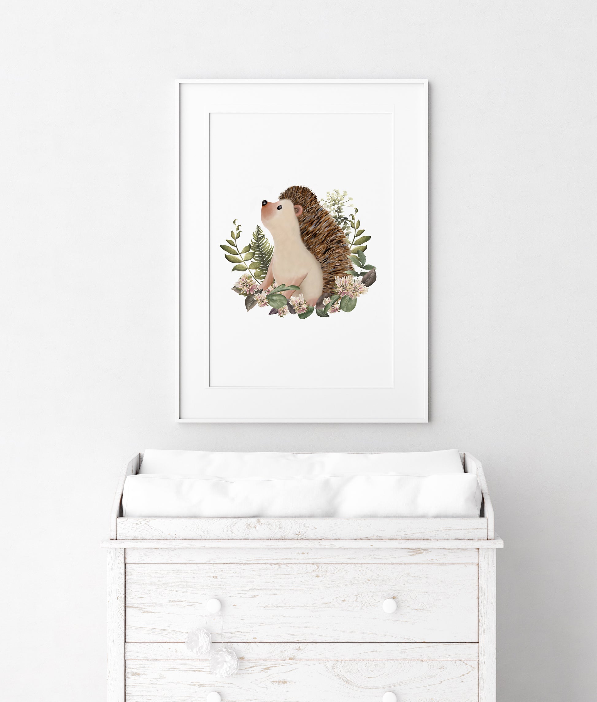 Bramble Hedgehog Art Print- Studio Q - Art by Nicky Quartermaine Scott