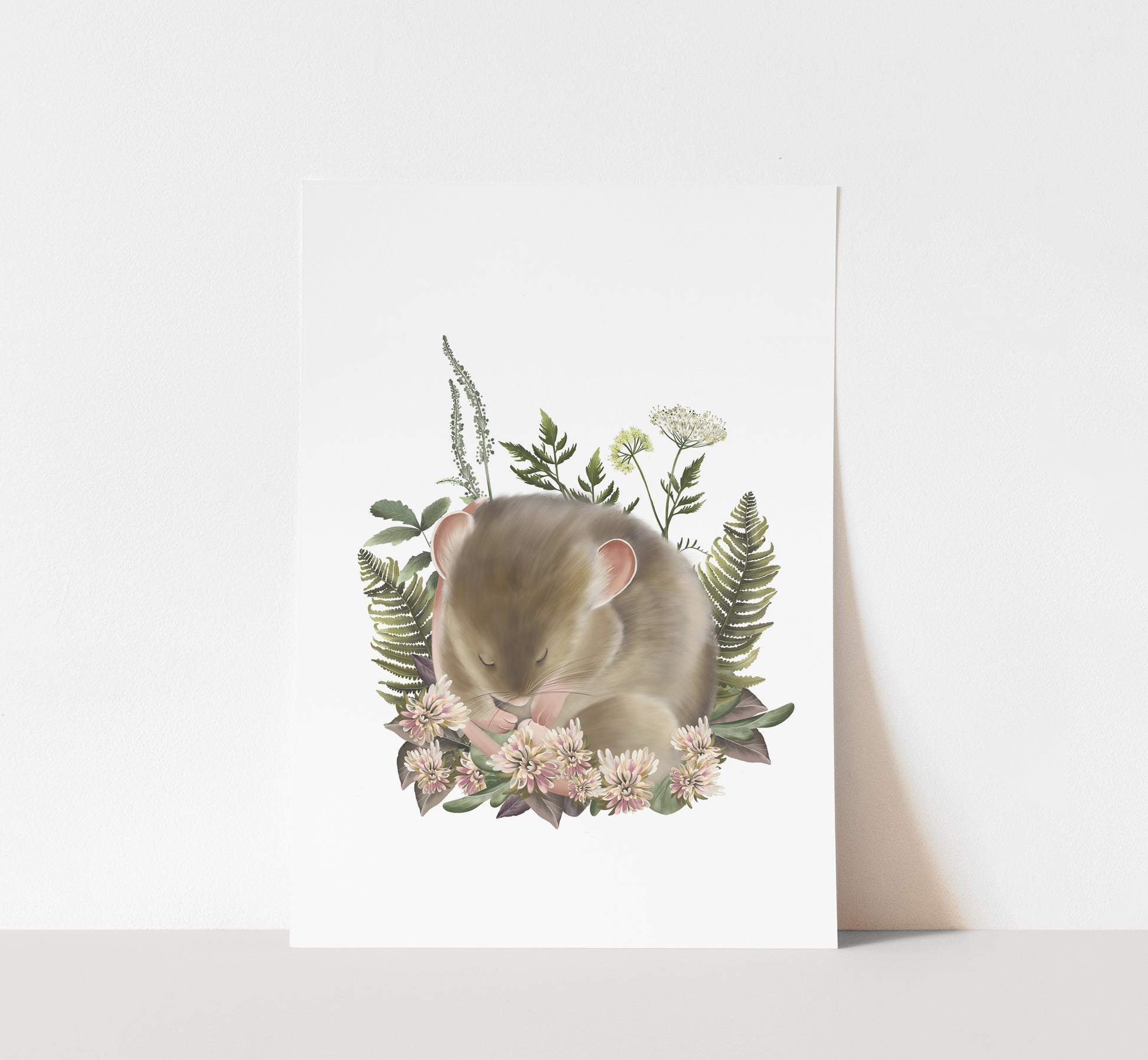 Bramble Mouse Art Print- Studio Q - Art by Nicky Quartermaine Scott