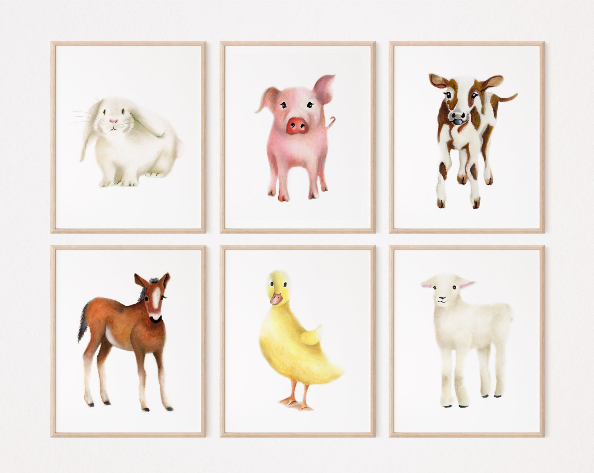 Farm Nursery Art Set of 6 Prints - Studio Q - Art by Nicky Quartermaine Scott