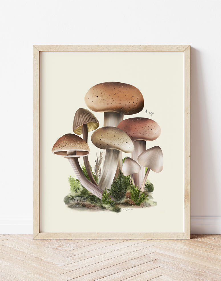 Fungi Flower Art Print - Studio Q - Art by Nicky Quartermaine Scott