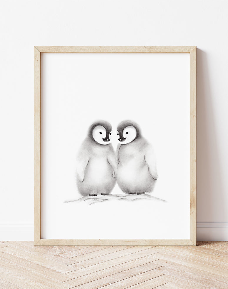 Baby Penguin Friends Print - Studio Q - Art by Nicky Quartermaine Scott
