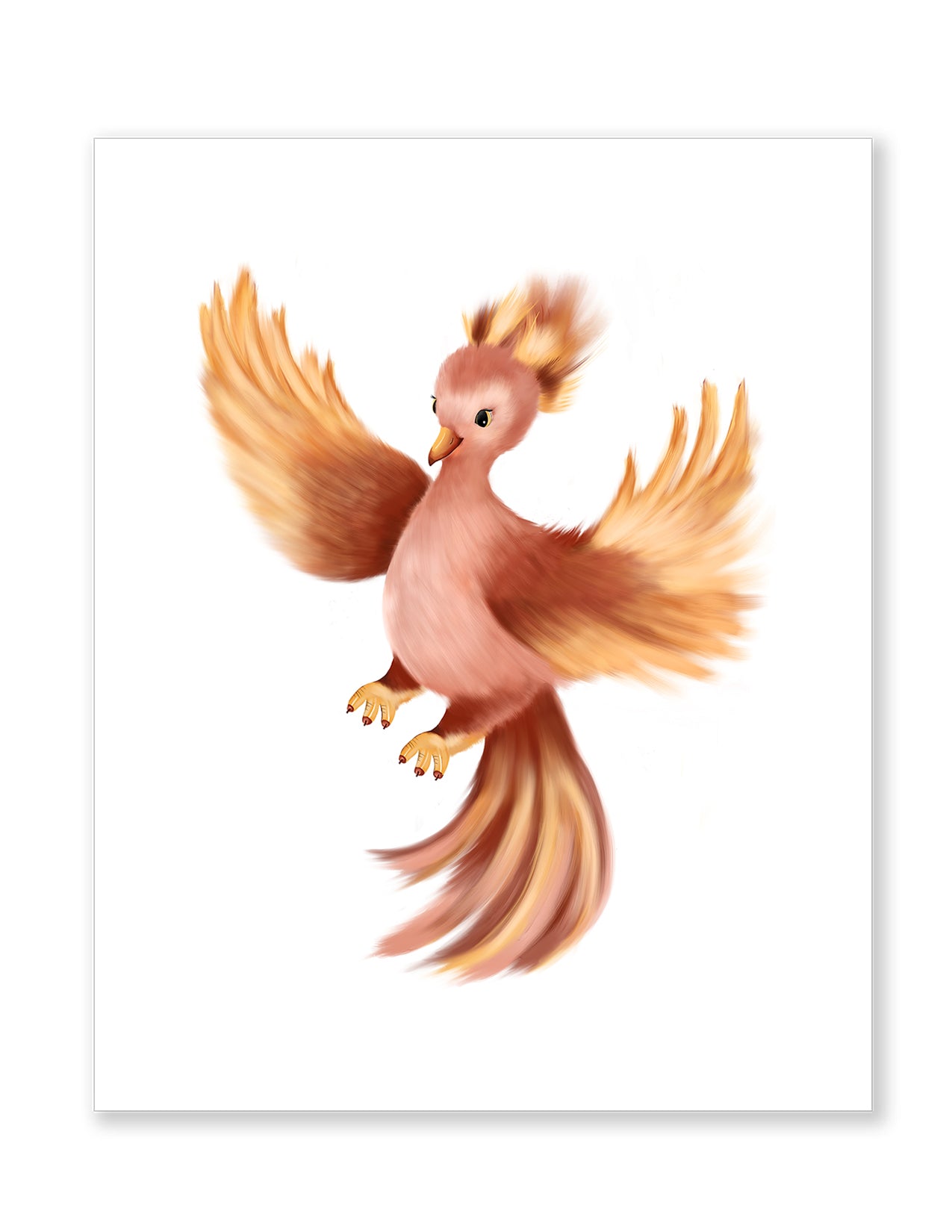 Baby Phoenix Illustration print - Studio Q - Art by Nicky Quartermaine Scot