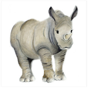 Rhino Nursery Art Print - Studio Q - Art by Nicky Quartermaine Scott